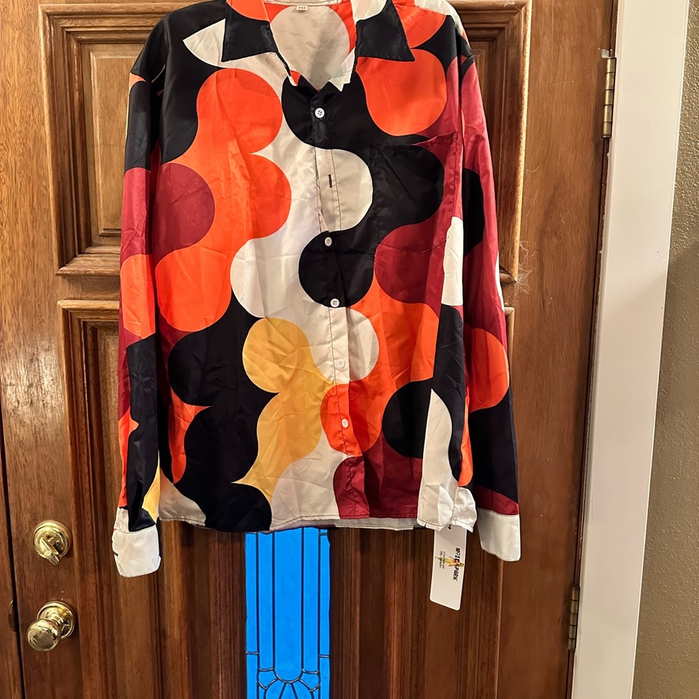 Colorful Geometric Dress Shirt